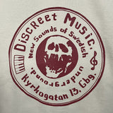 Discreet Music Sweatshirt (Sand color w. red print)