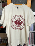 Discreet Music T-shirt (Red print)