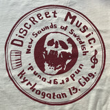 Discreet Music T-shirt (Red print)